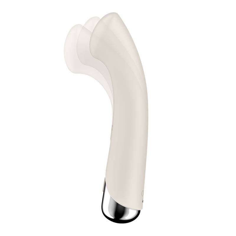 Satisfyer Spinning G-Spot 1 Beige for intimate essentials, featuring unique design and rotation for G-spot stimulation.