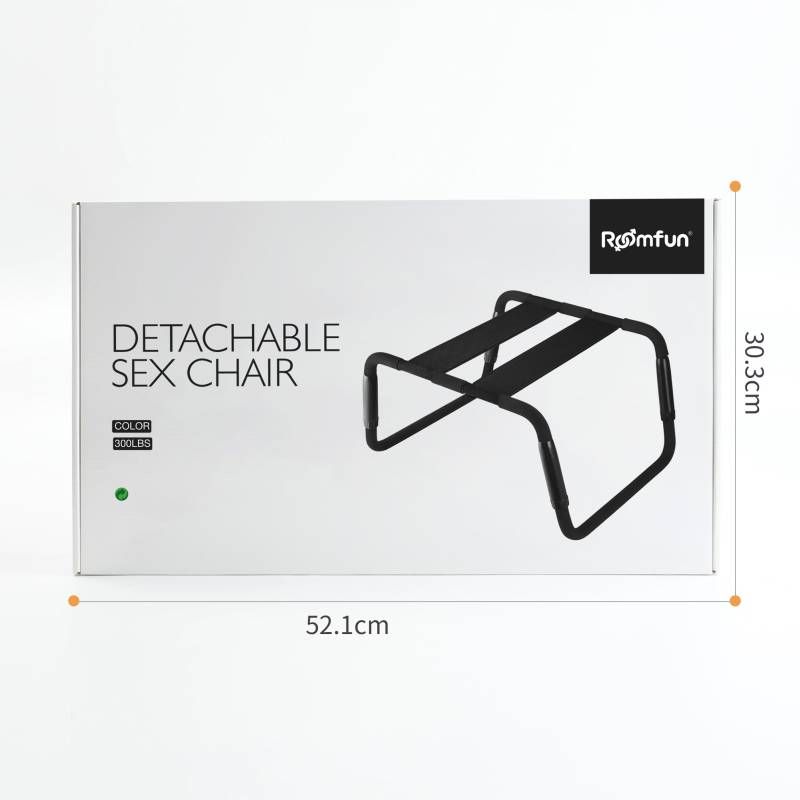 Sex Chair Adjustable Height Black PU Seat for enhanced intimacy and comfort during intimate moments.