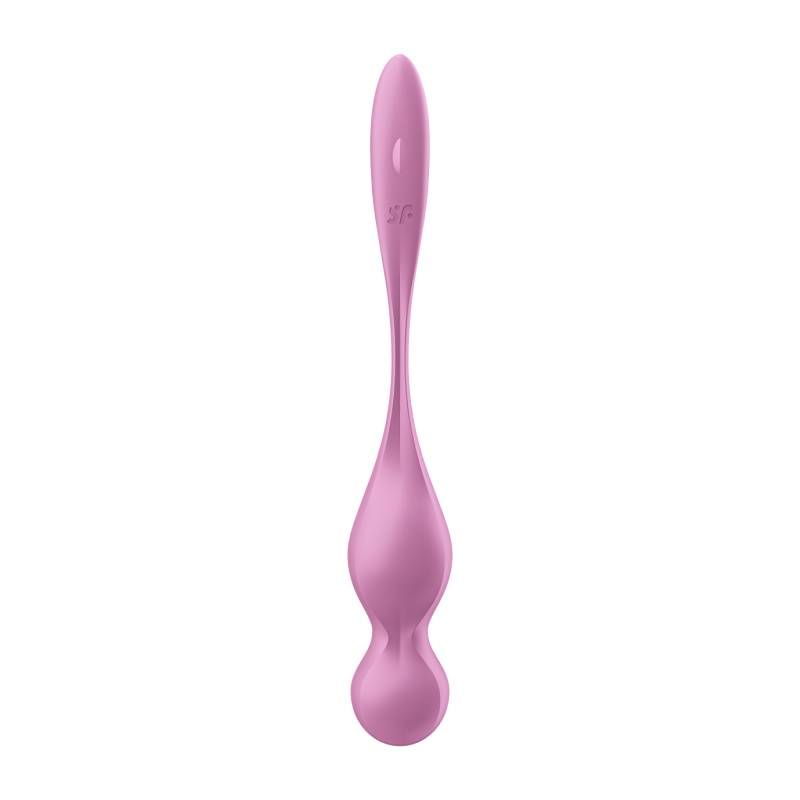 Satisfyer Love Birds 1 Kegel pelvic floor trainer app in pink, featuring a sleek design and ergonomic shape.