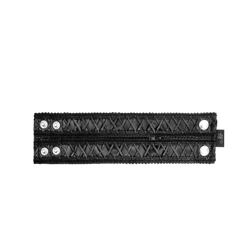 Wrist Wallet with Hidden Zipper Noir Discreet Intimate Essentials.