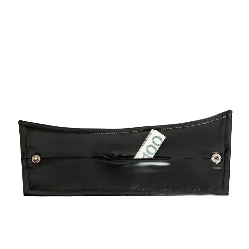 Wrist Wallet Pair with Hidden Zipper Noir Discreet Intimate Essentials.