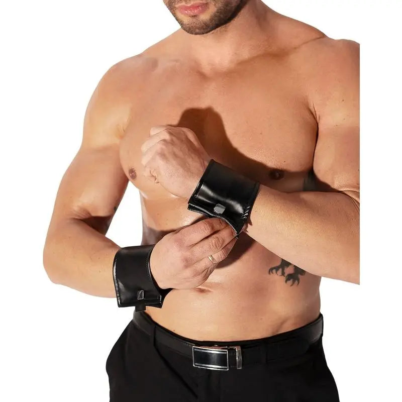 Wrist Wallet Pair with Hidden Zipper Noir Discreet Intimate Essentials.