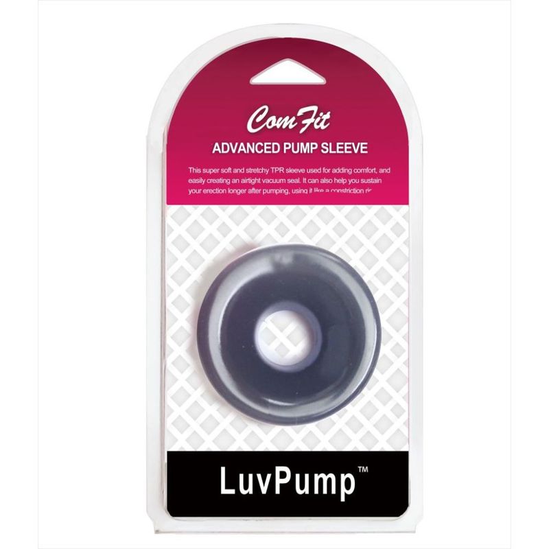 Silicone donut cushion for penis pumps, black, designed for comfort and optimal sealing during pumping.