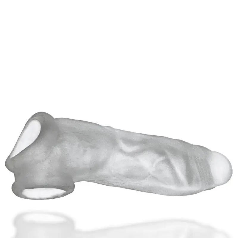 Dicker Ultra-Slim Cocksheath Clear Ice OxBalls Discreet Intimate Essentials.