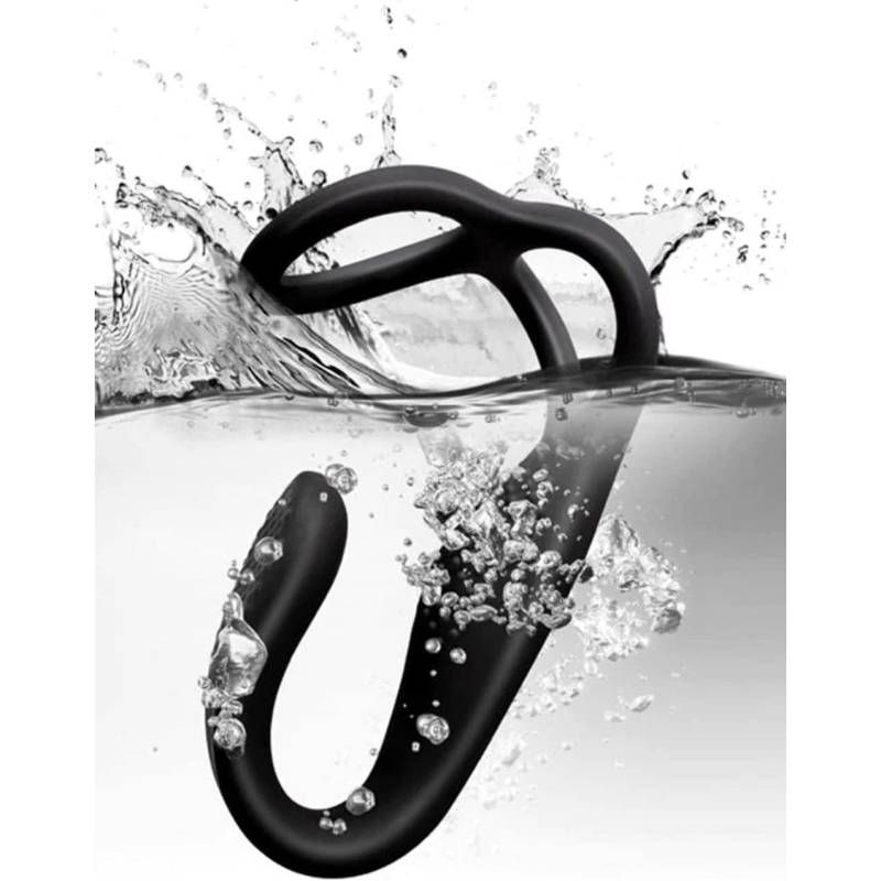 The Vibe - anal cock and ball stimulator submerged in water, highlighting its sleek design and waterproof features.