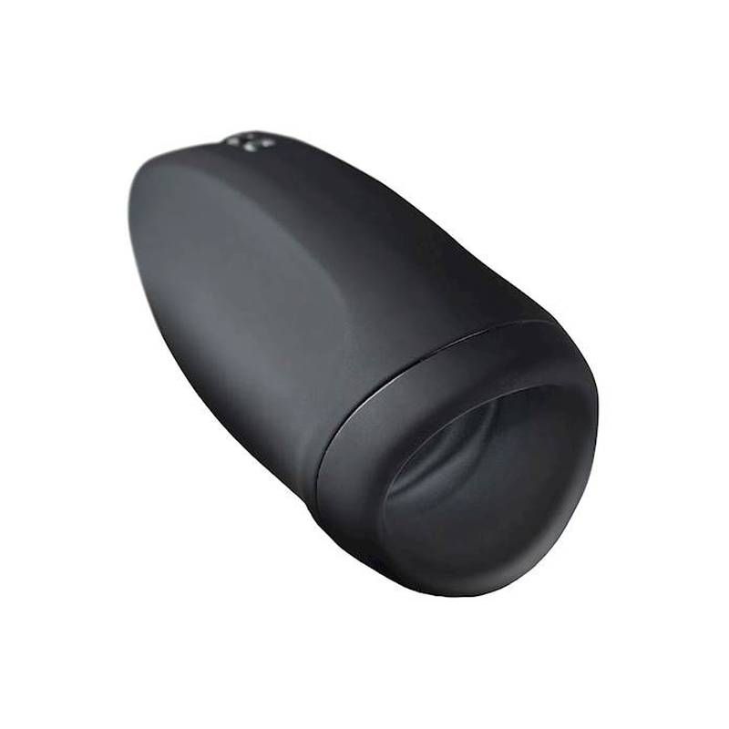 Elegant black air pressure masturbator designed for enhanced solo play and sensations.