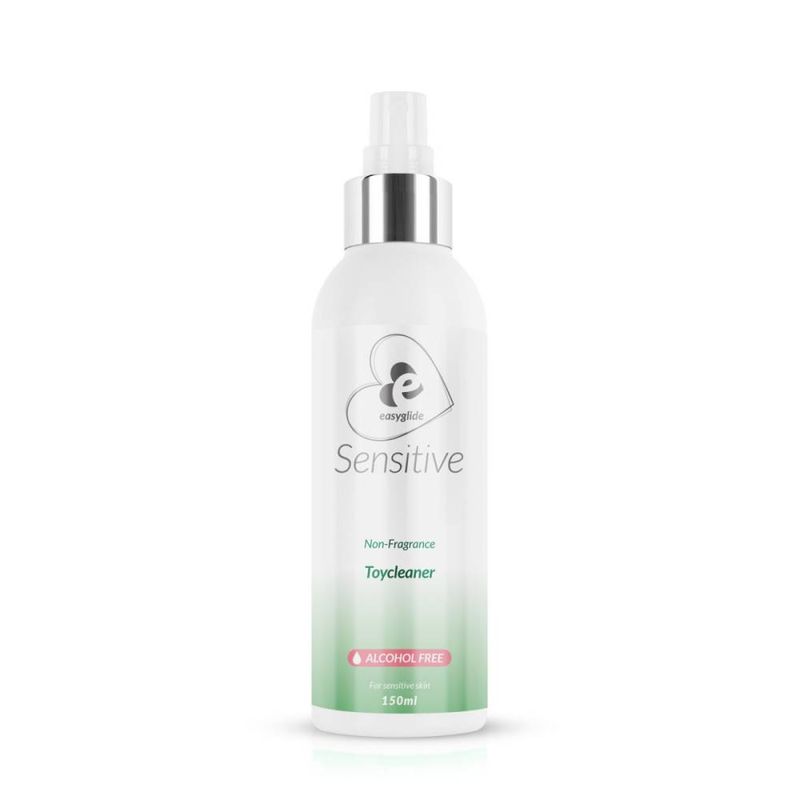 EasyGlide Sensitive Toy Cleaner 150ml bottle with sleek design for cleaning intimate toys.