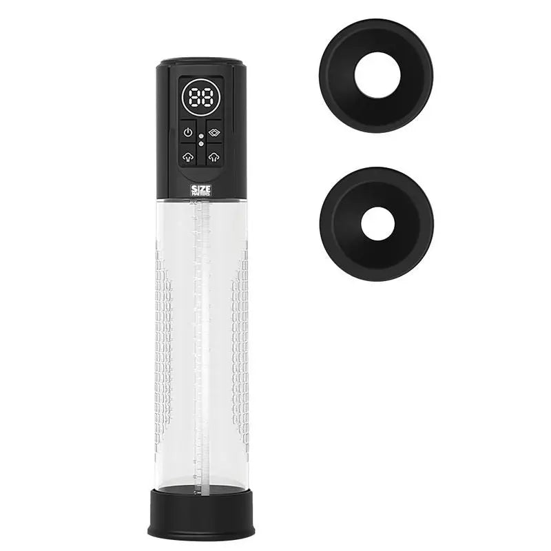 Automatic LCD USB Penis Pump Size Matters Discreet Intimate Essentials.