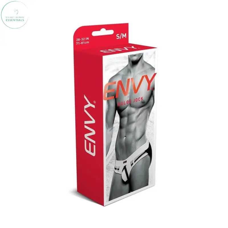 Affordable quality Bulge Jock White  from Envy by Discreet Intimate Essentials with Discreet Delivery 