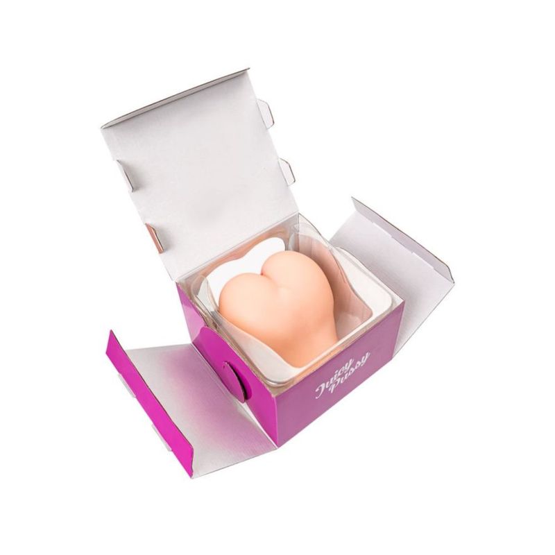 Juicy Butt Masturbator Paula inside packaging, an intimate essential for pleasurable experiences.