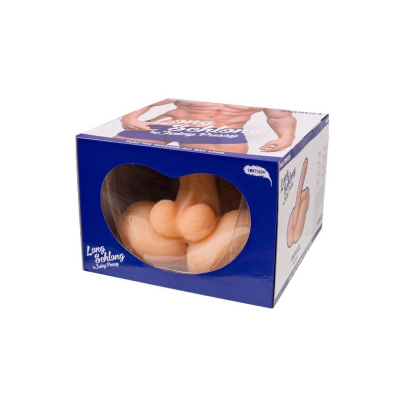 Juicy Long Schlong Manuel - Penis, Anal and Balls Torso packaging with realistic male sex doll for adult entertainment.