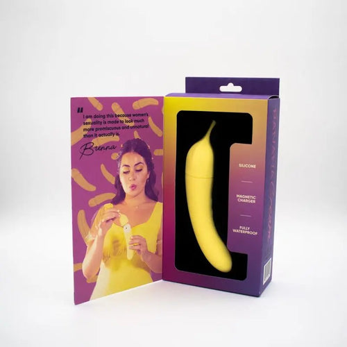 Banana Cream Air Pulse G-Spot Vibrator Natalies Toy Box Discreet Intimate Essentials.