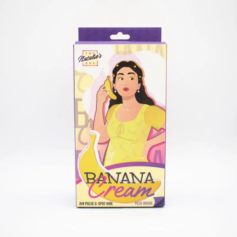 Banana Cream Air Pulse G-Spot Vibrator Natalies Toy Box Discreet Intimate Essentials.