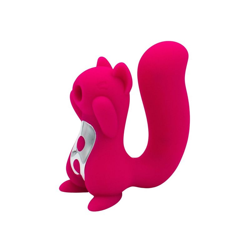 Screaming Squirrel air pulse G-spot vibrator in vibrant pink, designed for intense pleasure.