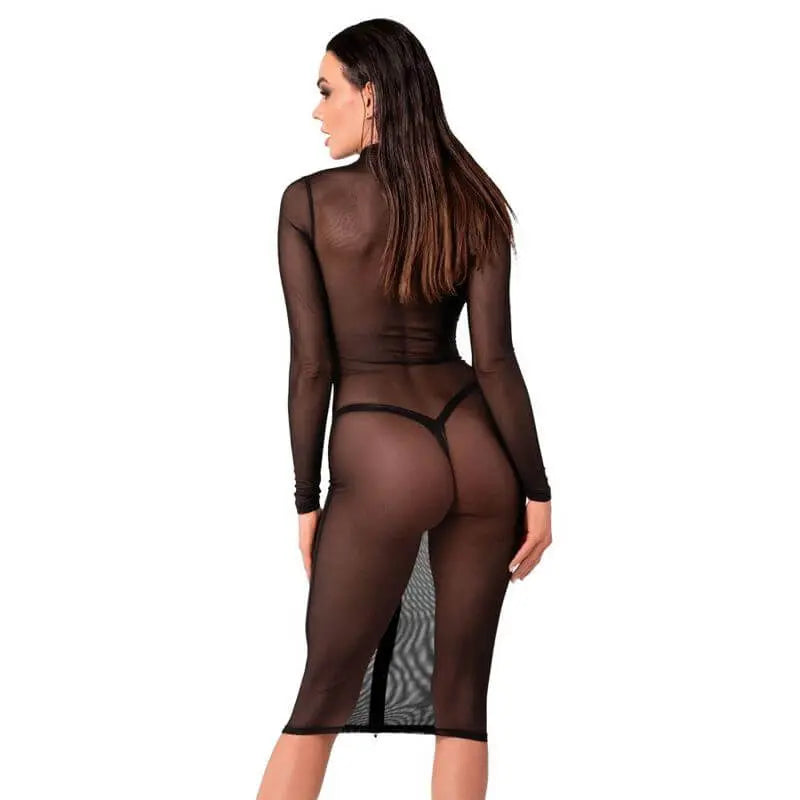 Ecstasy Midi Dress Noir Discreet Intimate Essentials.