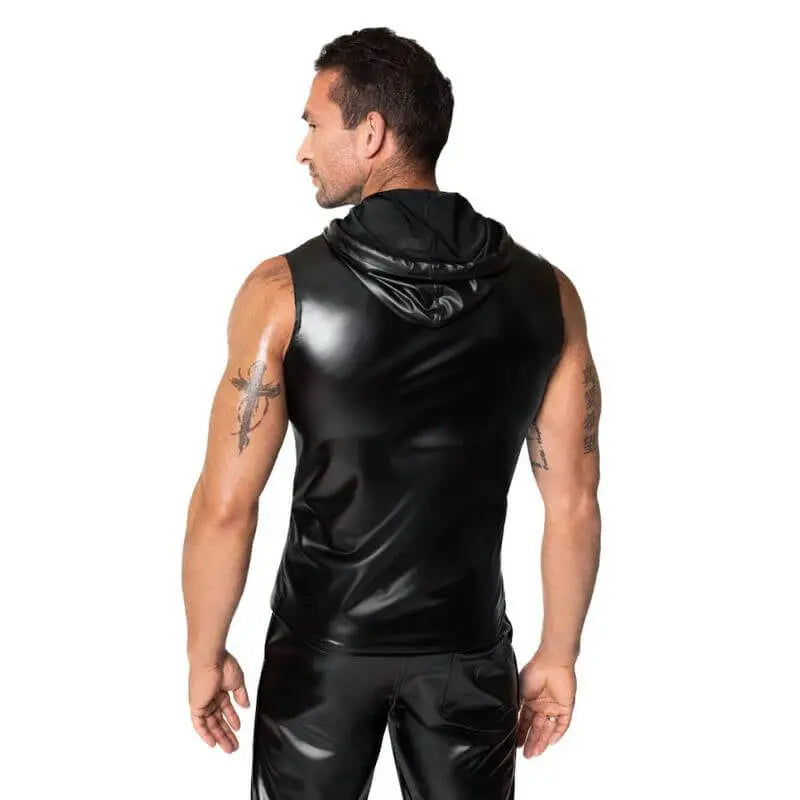 Frenzy Sleeveless Hoodie Noir Discreet Intimate Essentials.