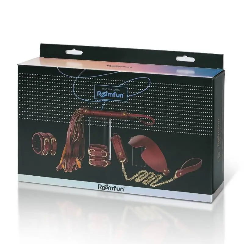 8 Pc Deluxe Bondage Play Kit Burgundy Gold Daytona Discreet Intimate Essentials.