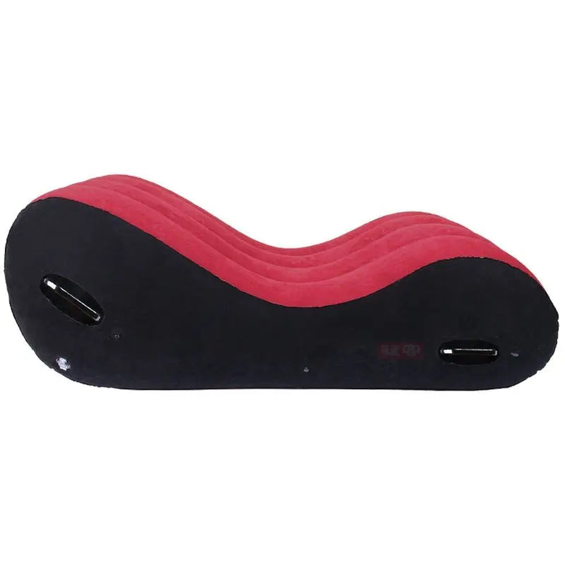 Large 1.5m Inflatable Suede Love Lounge with Handrail Daytona Discreet Intimate Essentials.