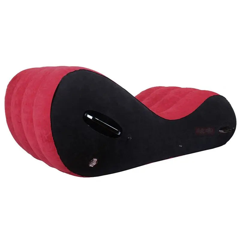 Large 1.5m Inflatable Suede Love Lounge with Handrail Daytona Discreet Intimate Essentials.