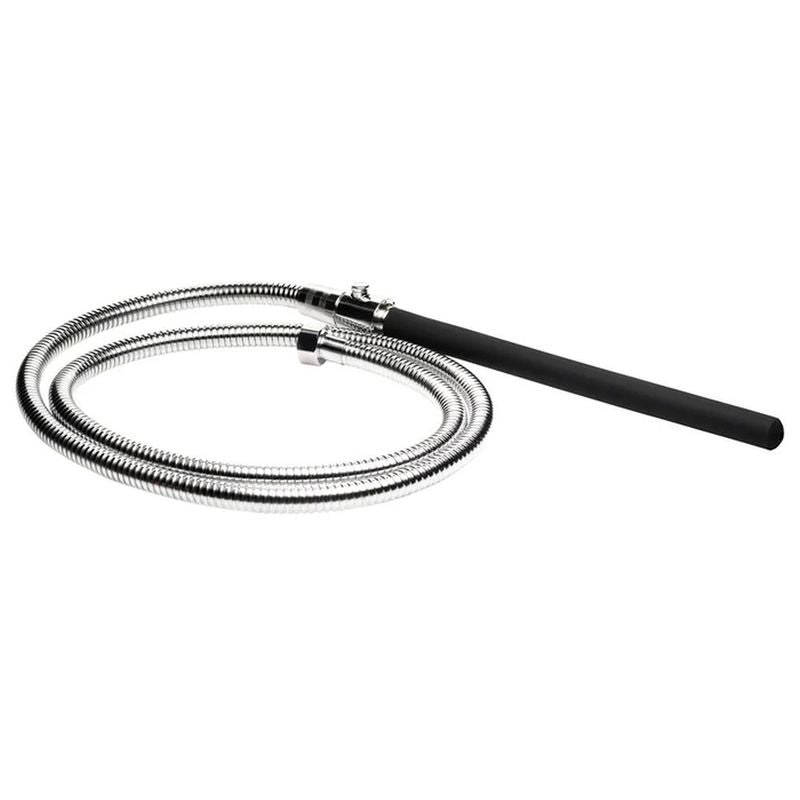 EZ-Flow Silicone Shower Enema Set including nickel-free metal hose and flexible silicone nozzle for comfort.
