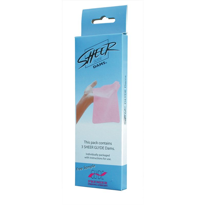Oral Sheer Dam 3 Pc Mixed Flavours pack showcasing three sheer dams in assorted fun colors and flavors, perfect for intimate needs.
