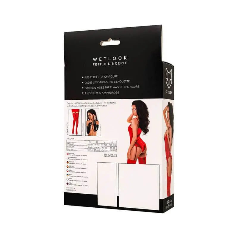 Affordable quality Glossy Bessie Dress Red  from Glossy by Discreet Intimate Essentials with Discreet Delivery 
