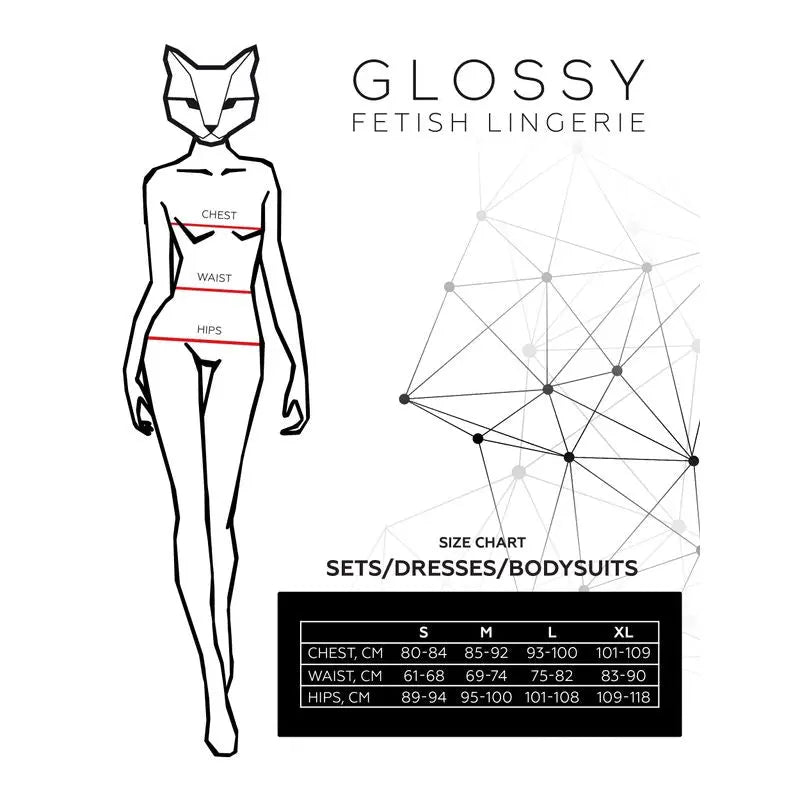 Glossy Doja Bodysuit Red Glossy Discreet Intimate Essentials.