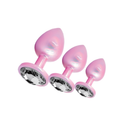 SXE Stainless Steel Comfort 3 Pc Butt Plug Set, perfect for beginners exploring anal play.