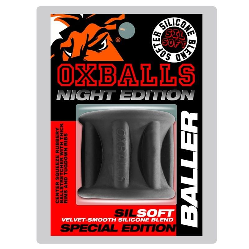 Baller Centre Squeeze Ball Stretcher Night by OxBalls from Discreet Intimate Essentials for  Adult Toys, quality products at discount affordable prices.