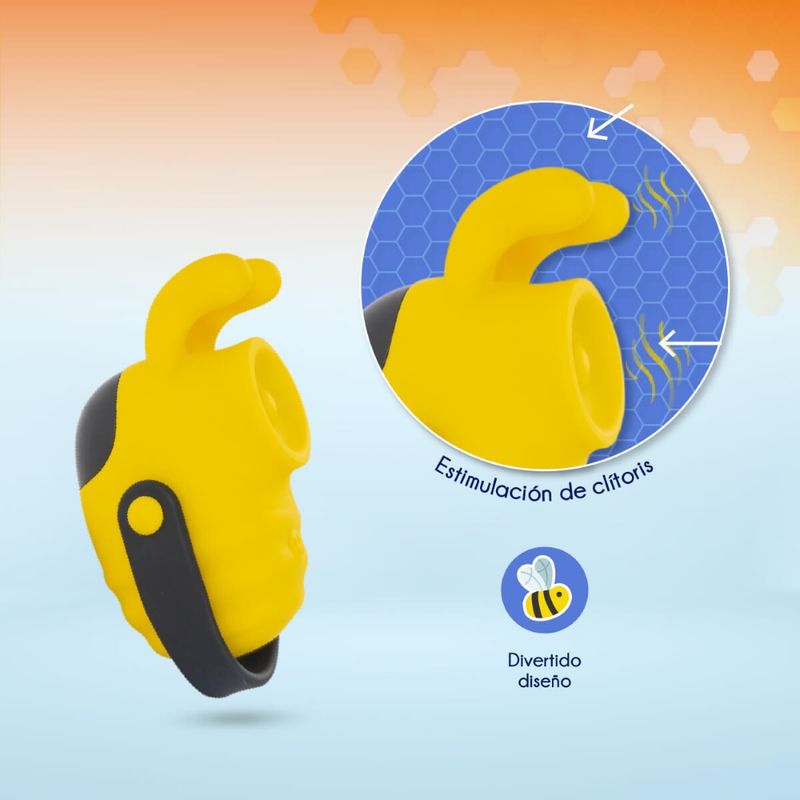 Bumble Bee mini massager in a fun bee shape designed for intense clitoral stimulation.