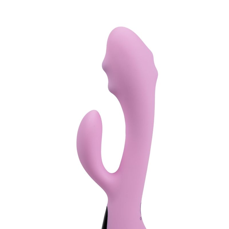 Lucile Majestic Pro USB G-spot vibrator with multiple modes, featuring an elegant pink design and soft stimulator head.