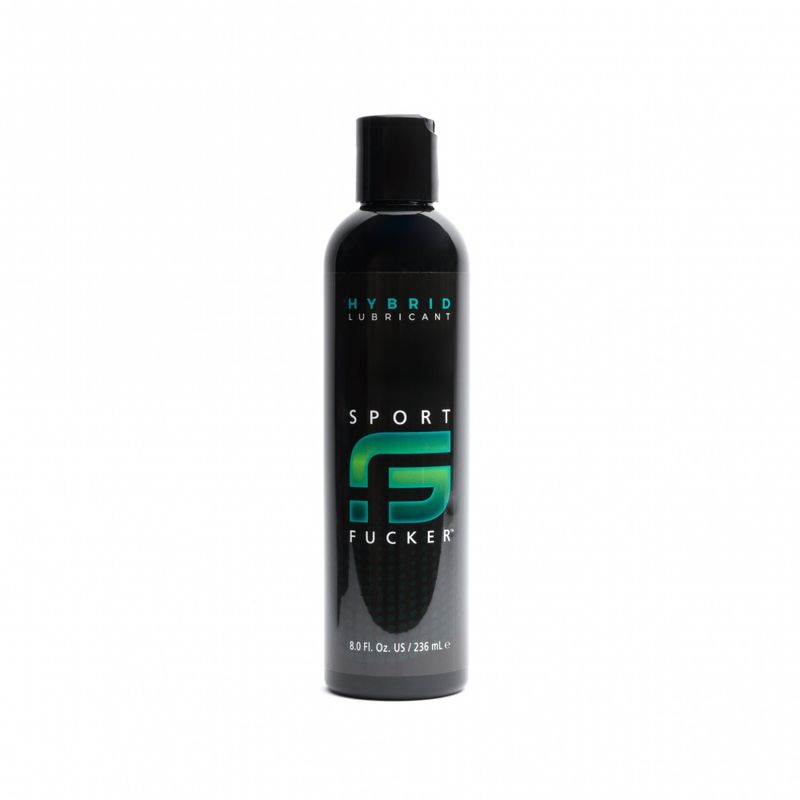 Sport Fucker hybrid lubricant 8oz bottle for enhanced intimate experiences.