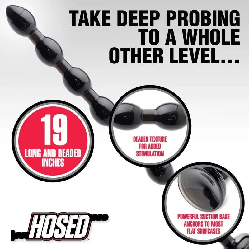 Hosed 19in Beaded Anal Snake Hosed Discreet Intimate Essentials.