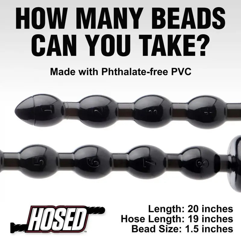 Hosed 19in Beaded Anal Snake Hosed Discreet Intimate Essentials.