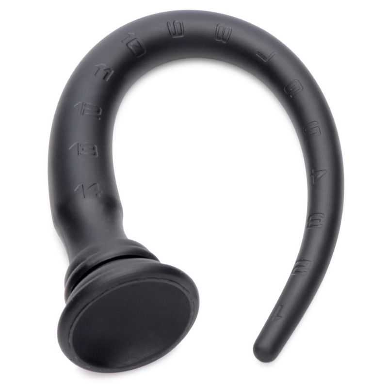 Tapered silicone hose 15 inches with flexible design and strong suction cup for deep reach.