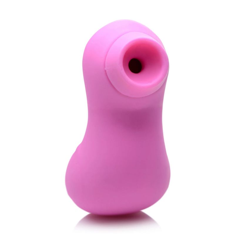 Sucky Ducky Silicone Clitoral Stimulator Pink, a powerful clitoral stimulator for women with 7 suction intensities.