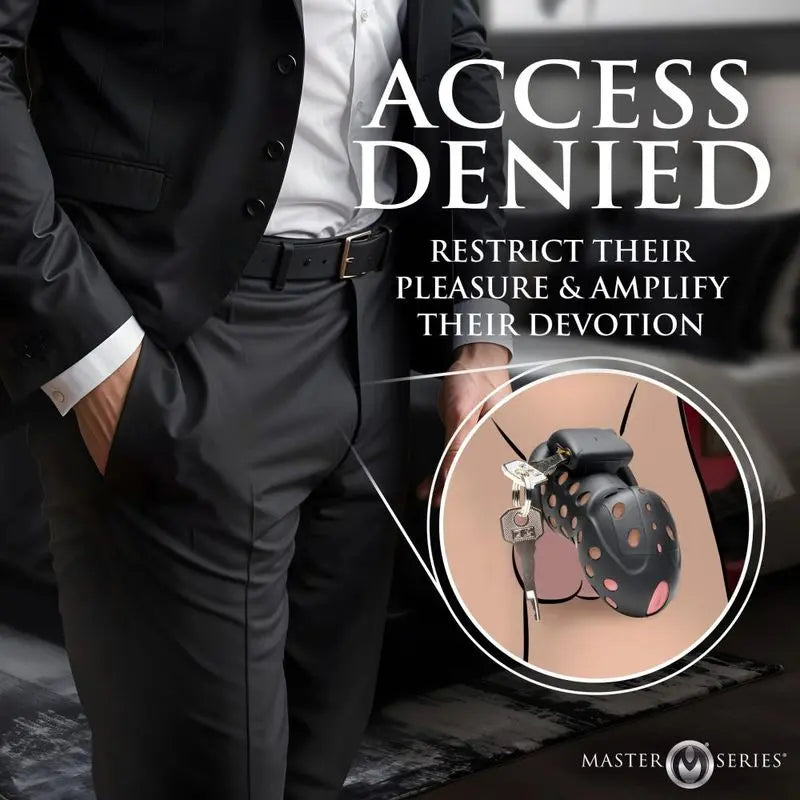Lock Down Chastity Cage Master Series Discreet Intimate Essentials.