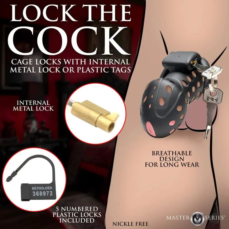 Lock Down Chastity Cage Master Series Discreet Intimate Essentials.
