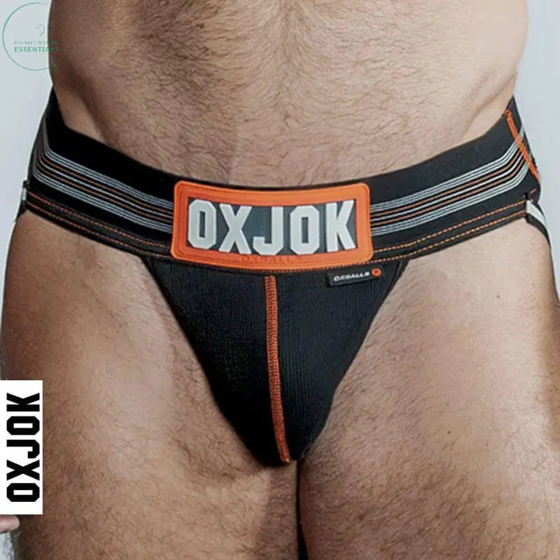 Affordable quality Oxballs Slingjock Upthrust Slider-Strap Jock Black Iron  from OxBalls by Discreet Intimate Essentials with Discreet Delivery 