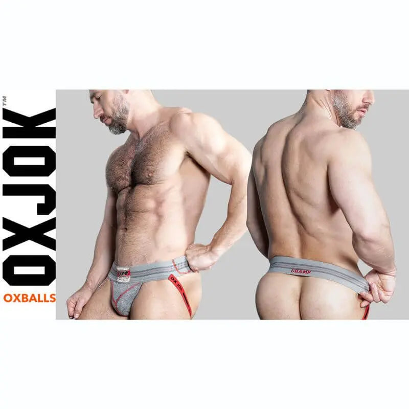 Oxballs Champ Vintage Jockstrap Gray Heather OxBalls Discreet Intimate Essentials.