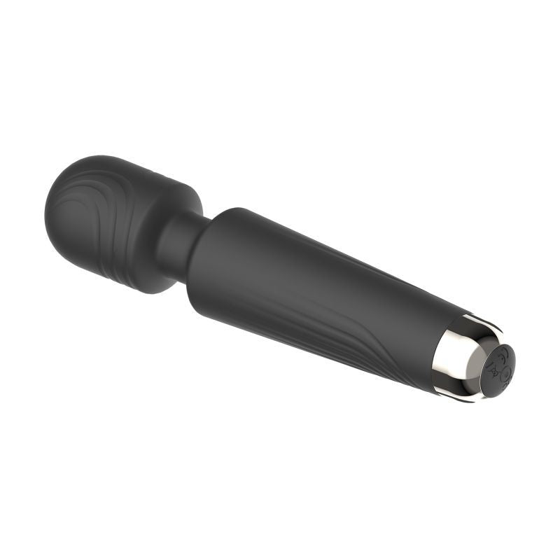 SXE Juliet USB 20 Mode Massage Wand in sleek black design, ideal for relaxation and pleasure.