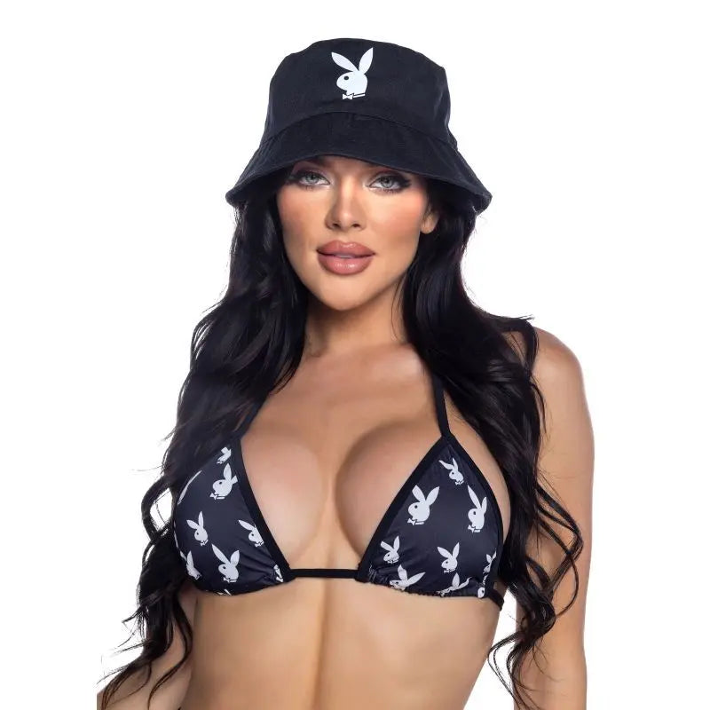 PlayBoy Bucket Hat Playboy Swim Discreet Intimate Essentials.