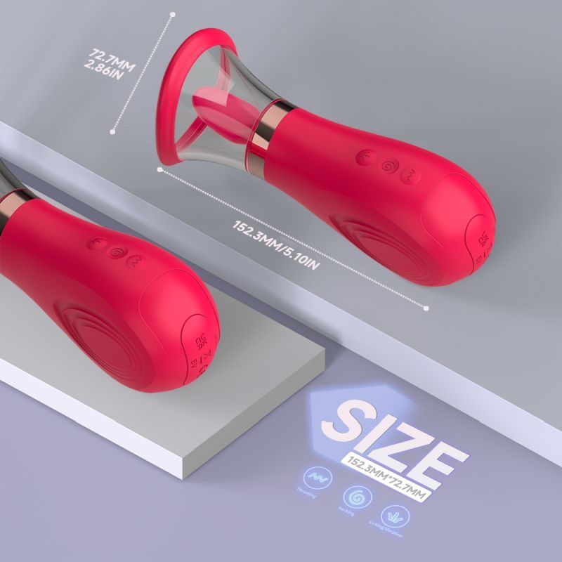 Sybil 3-in-1 Sucking Licking Tickling Stimulator S-Hande