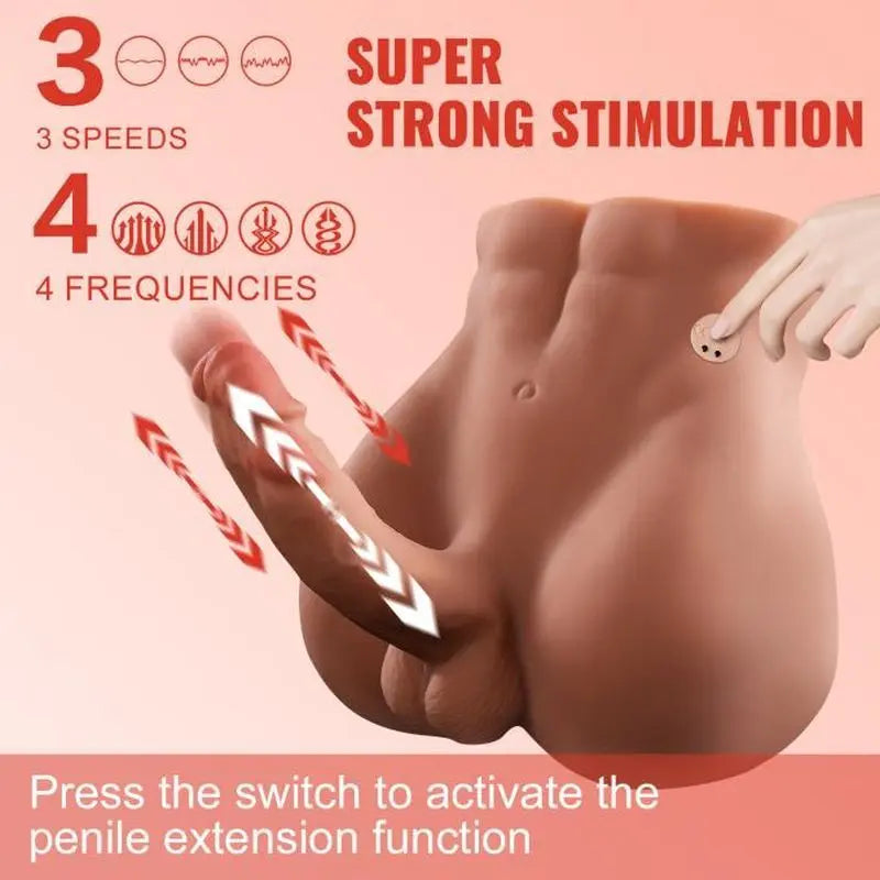 Bartlett 5kg USB Auto Thrusting 15cm Male Cock and Ass XISE Discreet Intimate Essentials.