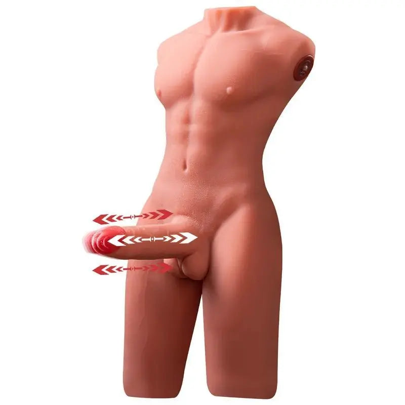 Jason 8kg USB Auto Thrusting 17cm Cock and Ass Male Torso XISE Discreet Intimate Essentials.