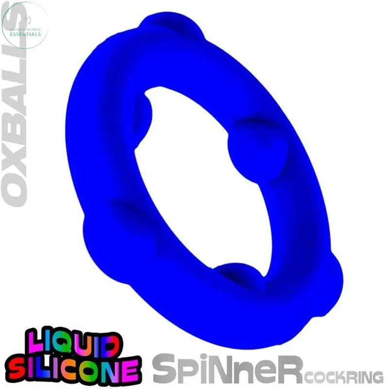 Affordable quality Spinner Silicone Ring Blue  from OxBalls by Discreet Intimate Essentials with Discreet Delivery 