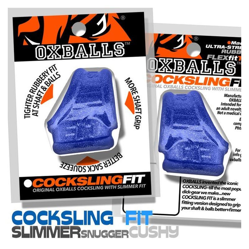 CockSling FIT Blue, original Oxballs COCKSLING with slimmer fit for better grip.