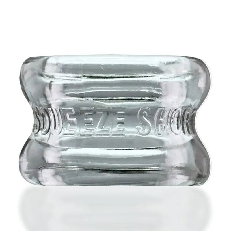 Affordable quality Squeeze Short Ballstretcher Clear  from OxBalls by Discreet Intimate Essentials with Discreet Delivery 