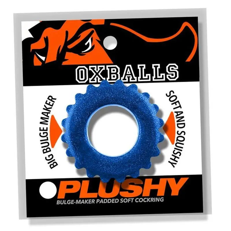 Plushy Ring Blue OxBalls Discreet Intimate Essentials.