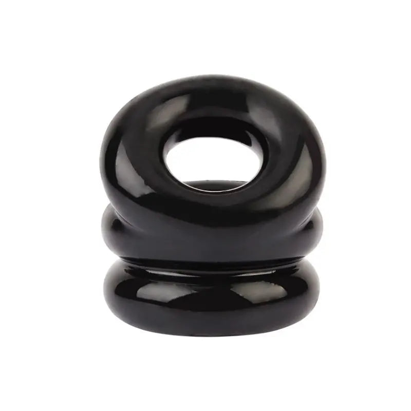Affordable quality Stacked Dual Pleasure Ring Black  from GK Power by Discreet Intimate Essentials with Discreet Delivery 